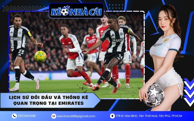 Lịch sử đối đầu và thống kê quan trọng tại Emirates
