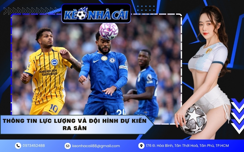 Thông tin lực lượng và đội hình dự kiến ra sân